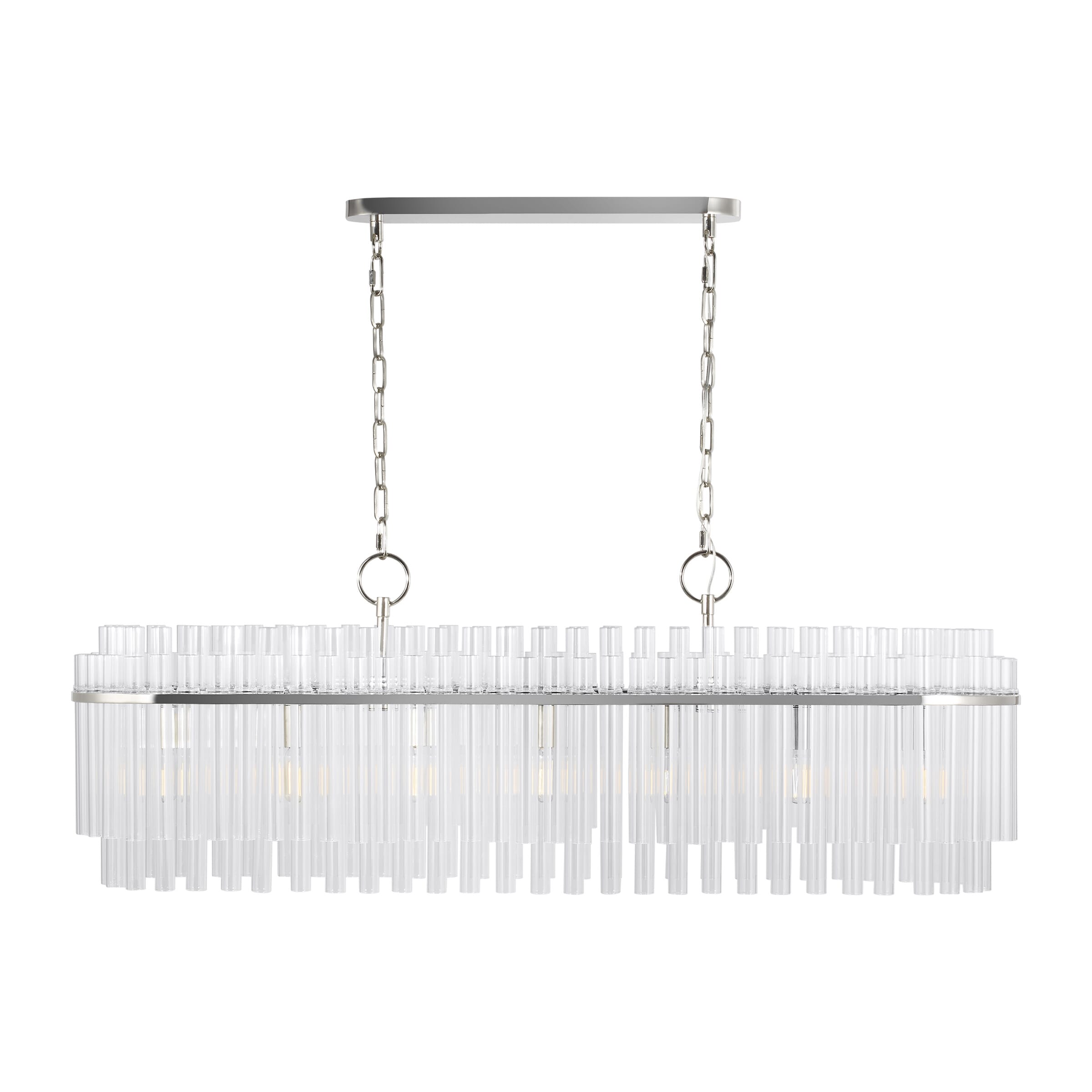 Generation Lighting Beckett 7-Light Chandelier in Polished Nickel by Chapman & Myers