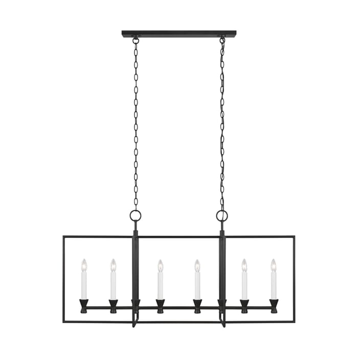 Generation Lighting Keystone 6-Light Kitchen Island Light in Aged Iron by Chapman & Myers Generation Lighting Keystone 6-Light Kitchen Island Light in Aged Iron by Chapman & Myers