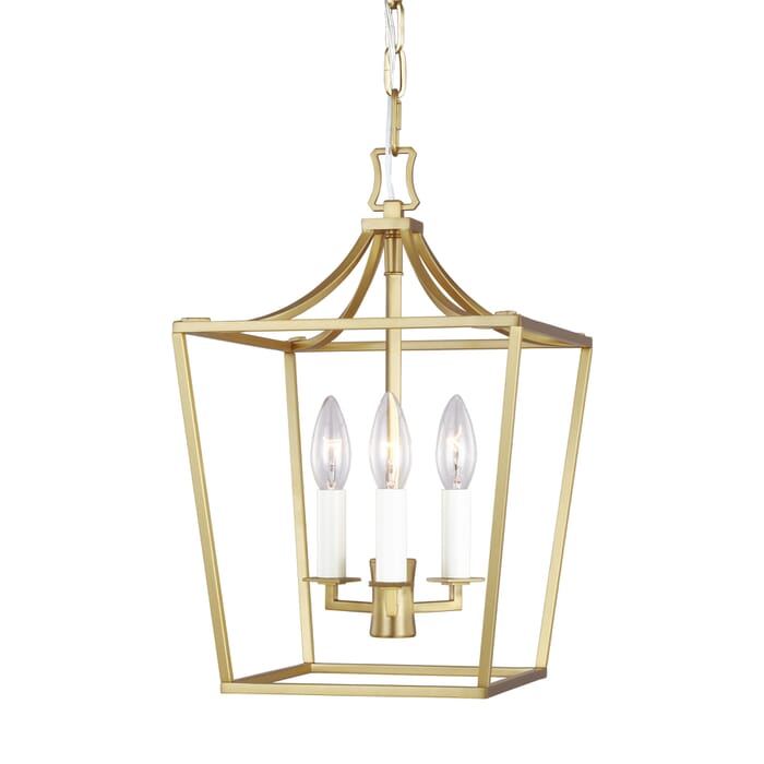 Generation Lighting Southold 3-Light Chandelier in Burnished Brass by Chapman & Myers Generation Lighting Southold 3-Light Chandelier in Burnished Brass by Chapman & Myers