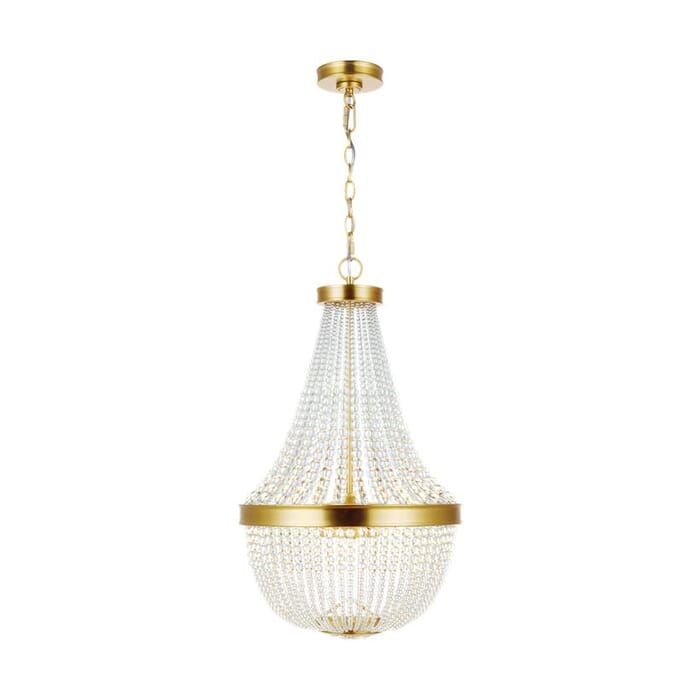 Generation Lighting Summerhill 6-Light Chandelier in Burnished Brass by Chapman & Myers Generation Lighting Summerhill 6-Light Chandelier in Burnished Brass by Chapman & Myers