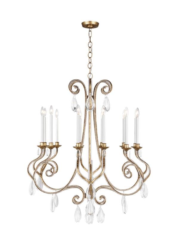 Generation Lighting Kinsale 12-Light Chandelier in Antique Gild by Chapman & Myers
