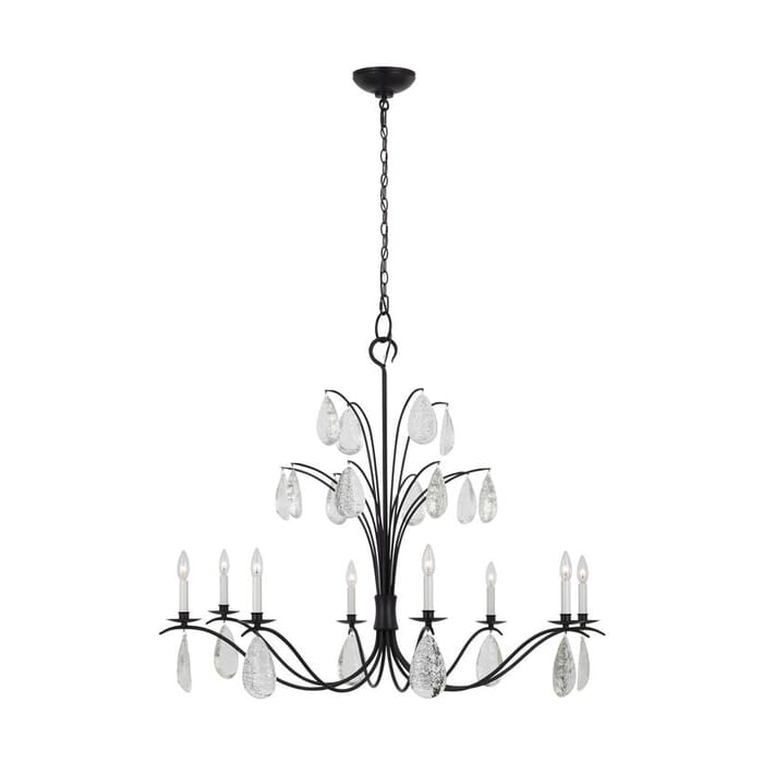 Generation Lighting Shannon 8-Light Chandelier in Aged Iron by Chapman & Myers Generation Lighting Shannon 8-Light Chandelier in Aged Iron by Chapman & Myers