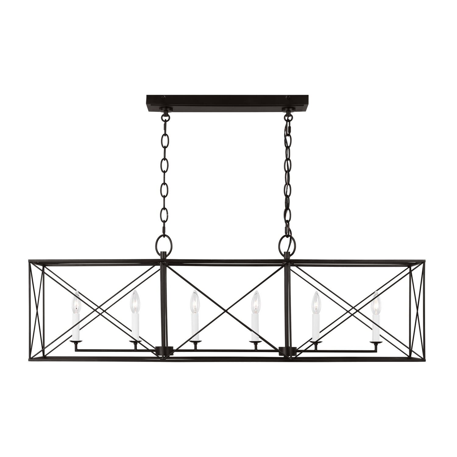 Beatrix 6-Light Chandelier in Aged Iron