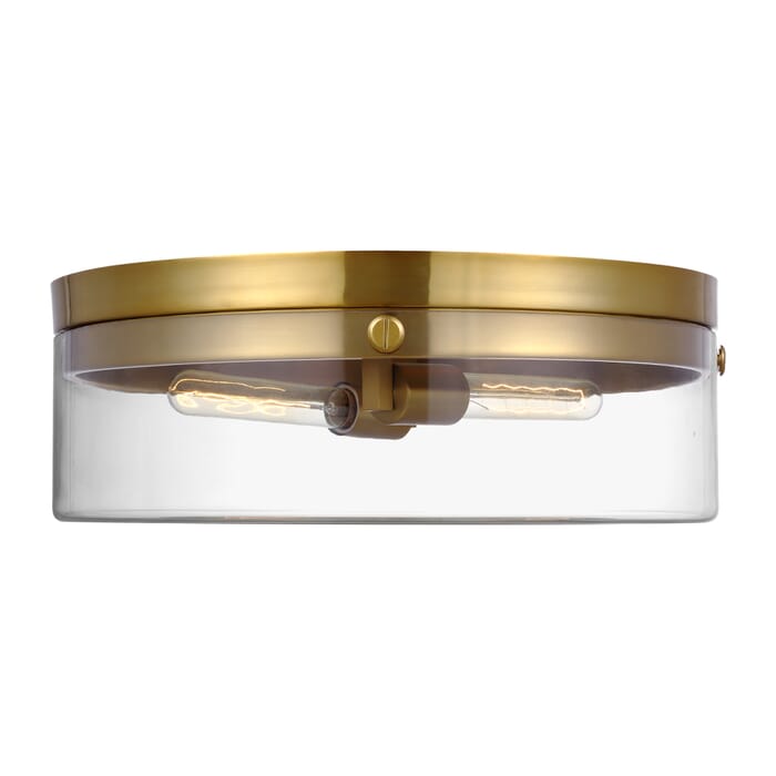 Generation Lighting Garrett 2-Light Ceiling Light in Burnished Brass by Chapman & Myers Generation Lighting Garrett 2-Light Ceiling Light in Burnished Brass by Chapman & Myers