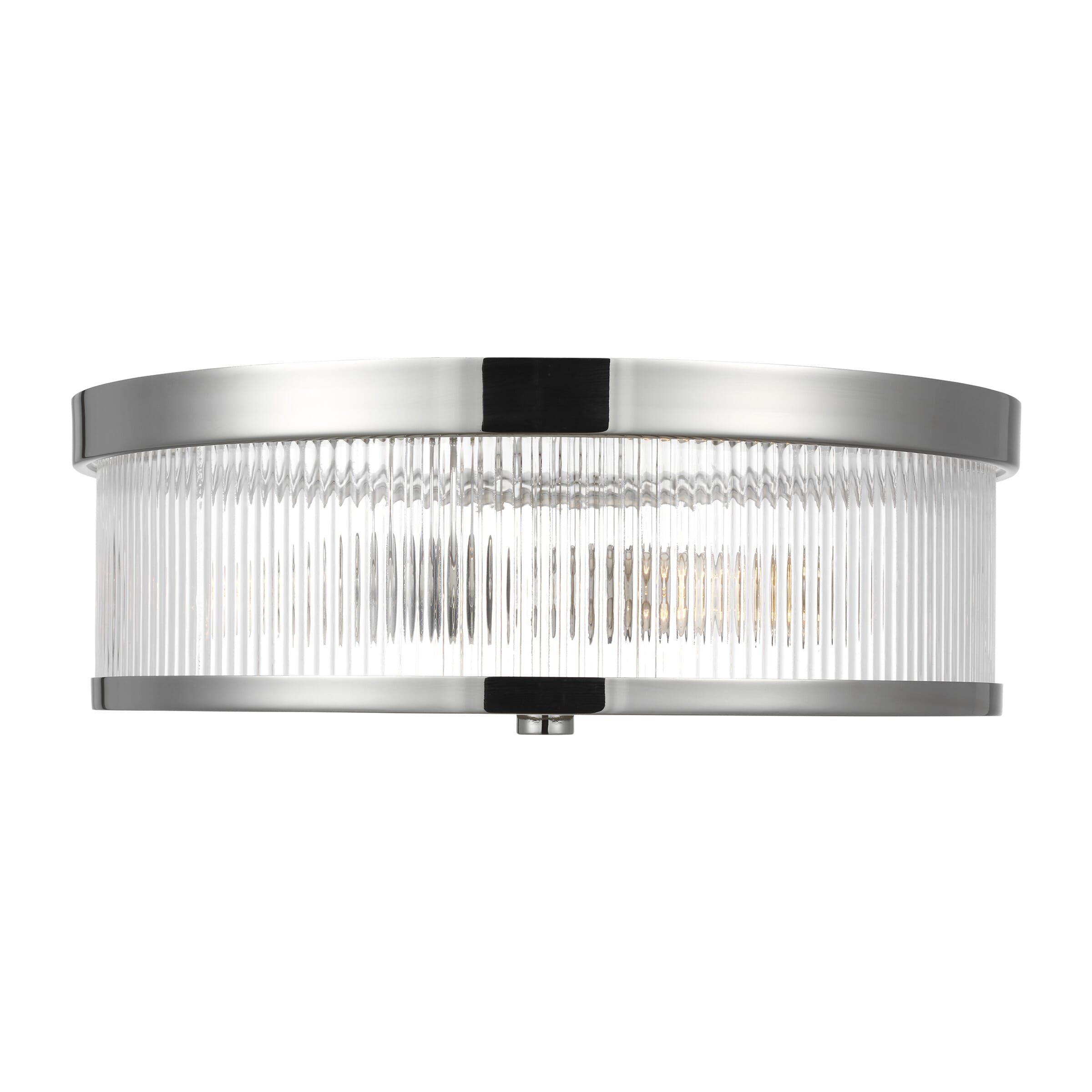 Generation Lighting Geneva 2-Light Ceiling Light in Polished Nickel by Chapman & Myers