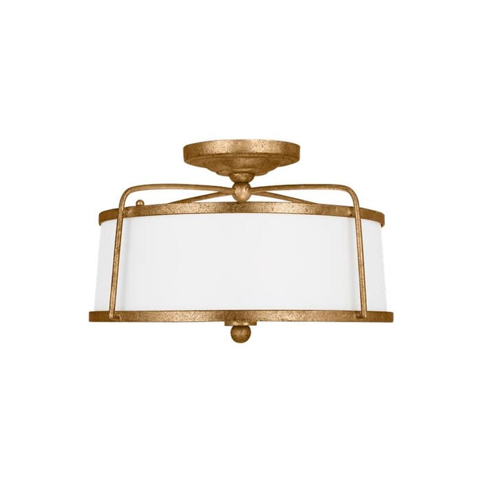 Generation Lighting Stonington 2-Light Ceiling Light in Antique Gild by Chapman & Myers Generation Lighting Stonington 2-Light Ceiling Light in Antique Gild by Chapman & Myers