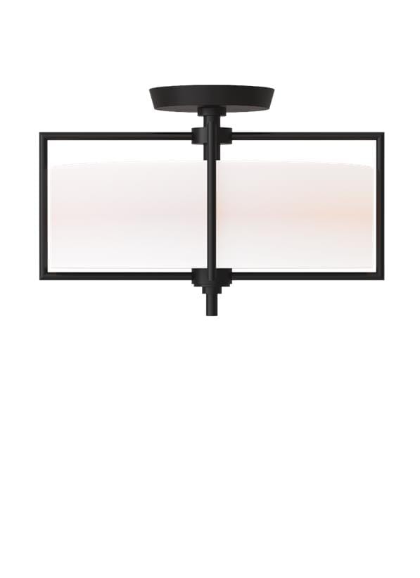 Generation Lighting Perno 2-Light Ceiling Light in Aged Iron by Chapman & Myers