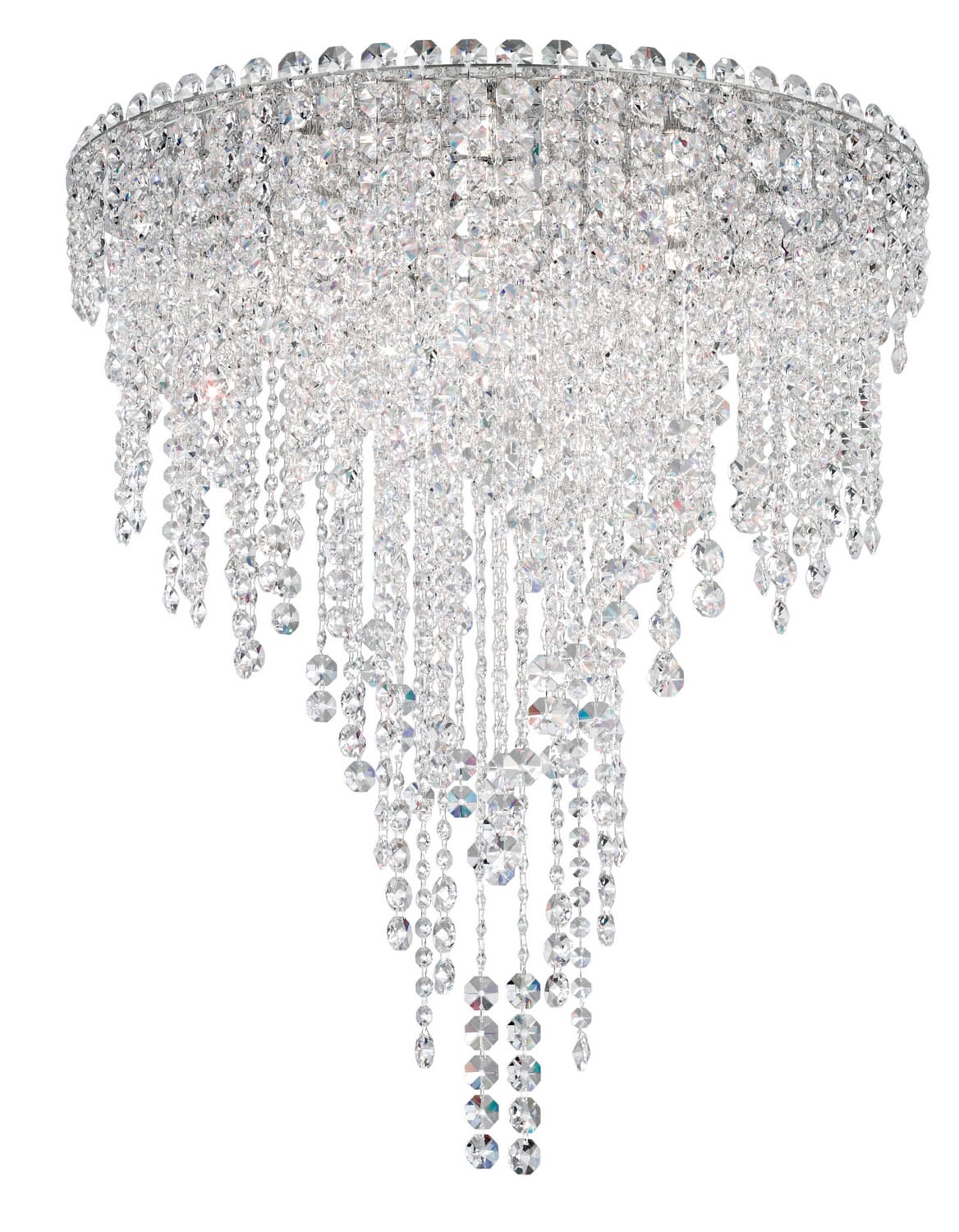 Chantant 6-Light Flush Mount Ceiling Light in Stainless Steel