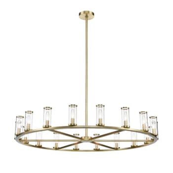 Alora Revolve 18-Light Chandelier tural Brass And Clear Glass