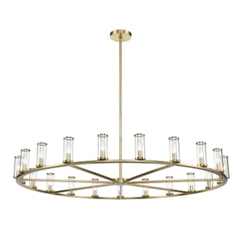 Alora Revolve 21-Light Chandelier tural Brass And Clear Glass
