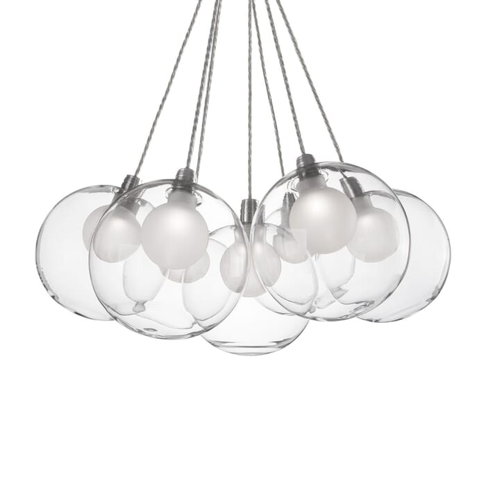 Kuzco Bolla LED Clustered Glass Chandelier in Chrome Kuzco Bolla LED Clustered Glass Chandelier in Chrome