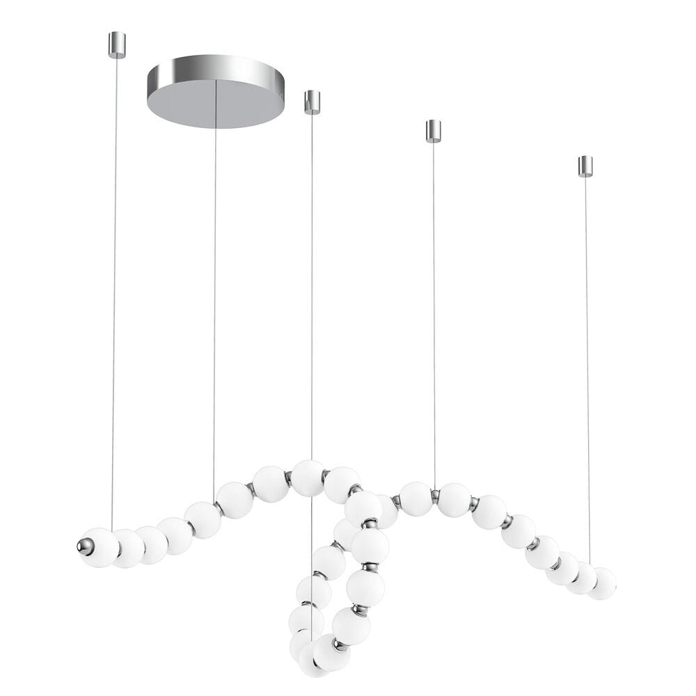 Alora Akoya Chandelier in Chrome