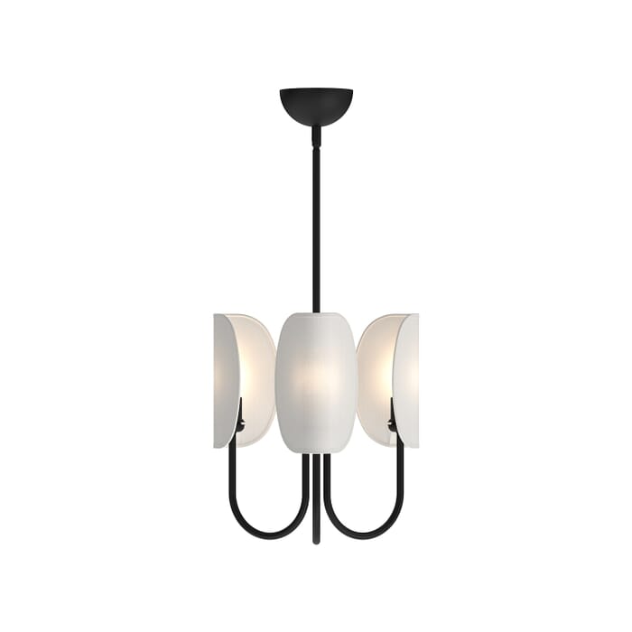 Seno 3-Light Chandelier in Matte Black Seno 3-Light Chandelier in Matte Black