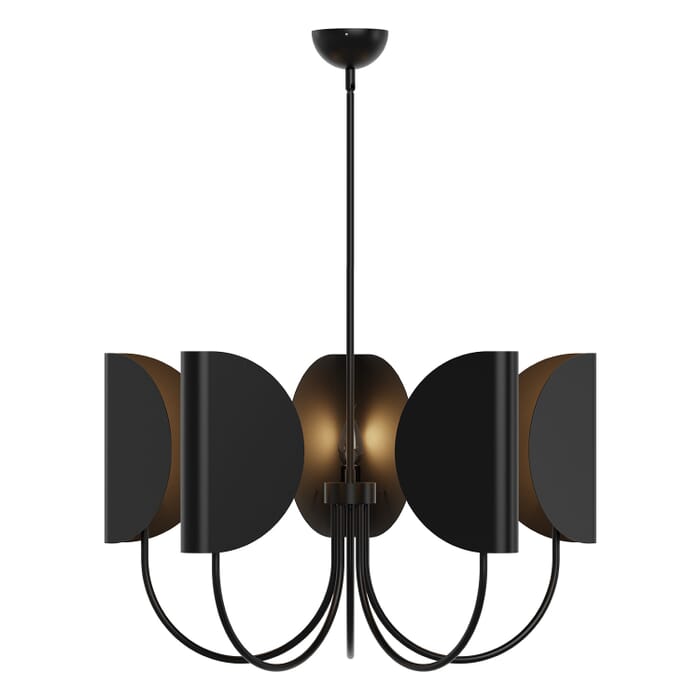 Seno 5-Light Chandelier in Matte Black Seno 5-Light Chandelier in Matte Black