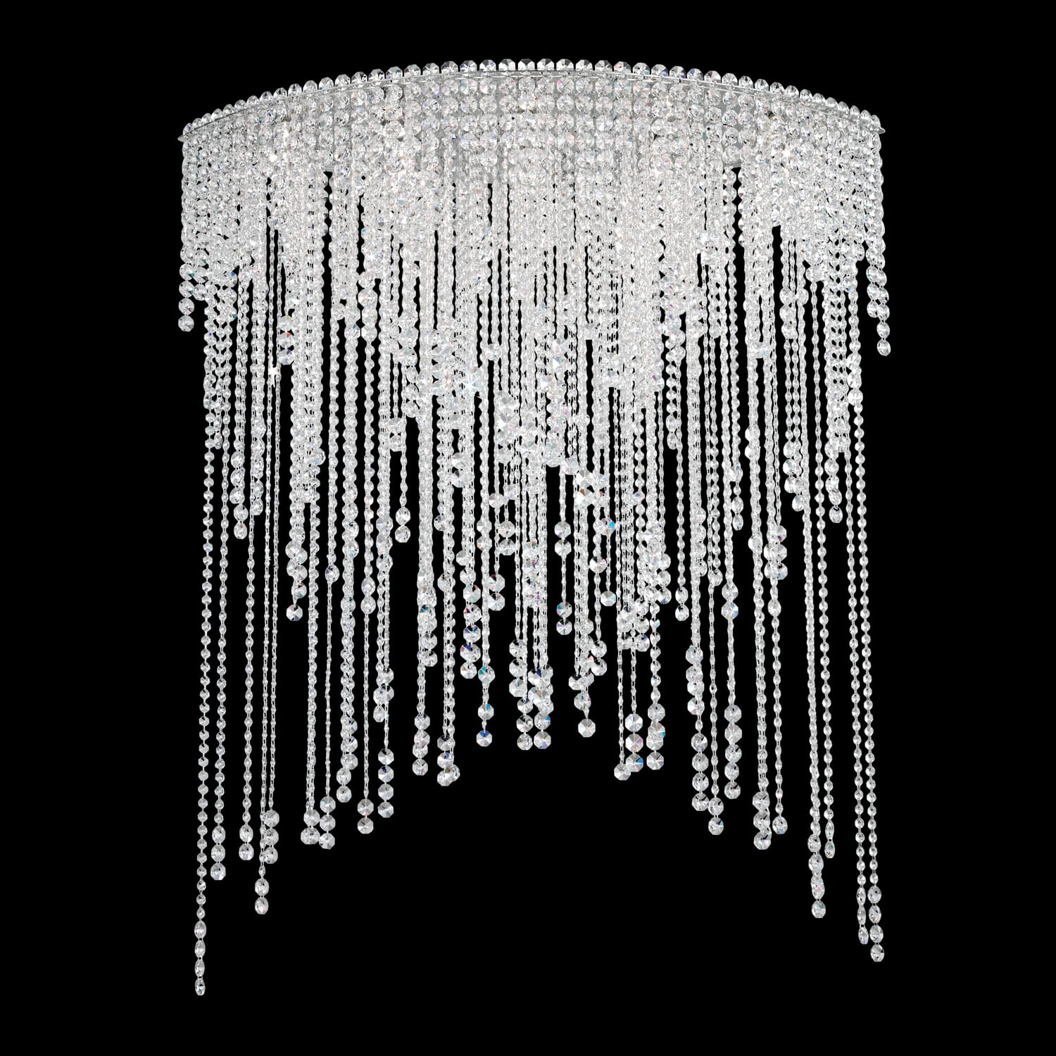 Chantant 8-Light Flush Mount Ceiling Light in Stainless Steel