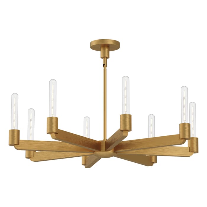Claire 8-Light Chandelier in Aged Gold Claire 8-Light Chandelier in Aged Gold