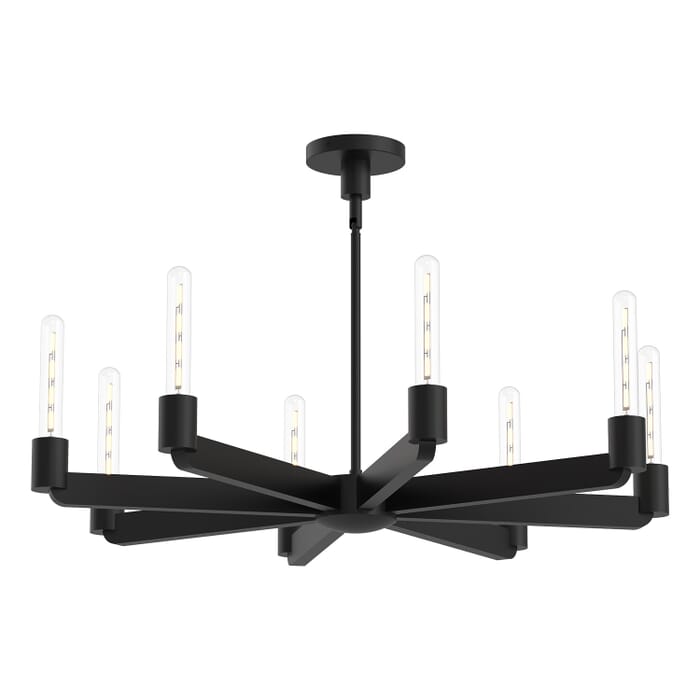 Claire 8-Light Chandelier in Matte Black Claire 8-Light Chandelier in Matte Black