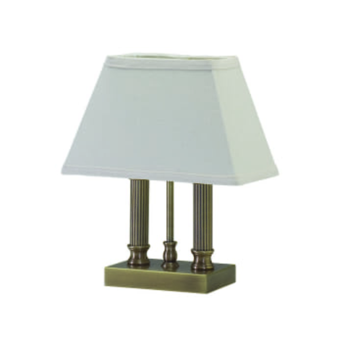 House of Troy Coach Table Lamp in Antique Brass Finish House of Troy Coach Table Lamp in Antique Brass Finish