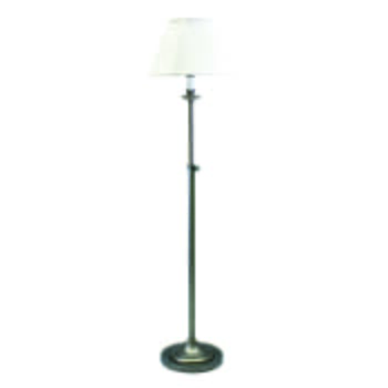 House of Troy Club Floor Lamp in Antique Silver Finish
