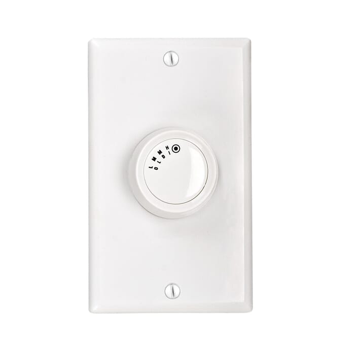 Craftmade 4 Speed Rotary Fan Control 5 Amp in White Craftmade 4 Speed Rotary Fan Control 5 Amp in White