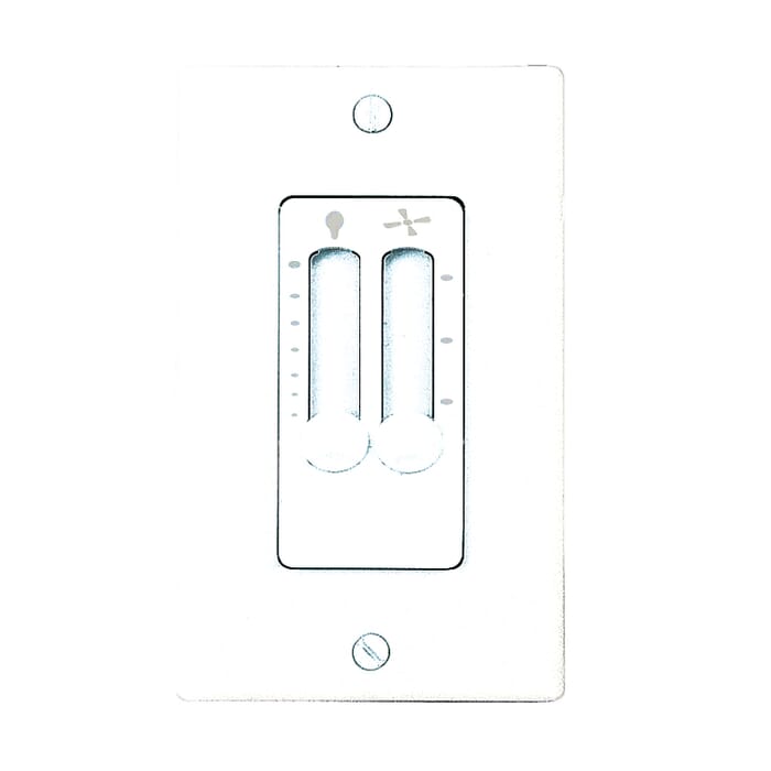 Craftmade 4 Speed Fan Control with Faceplate in White Craftmade 4 Speed Fan Control with Faceplate in White