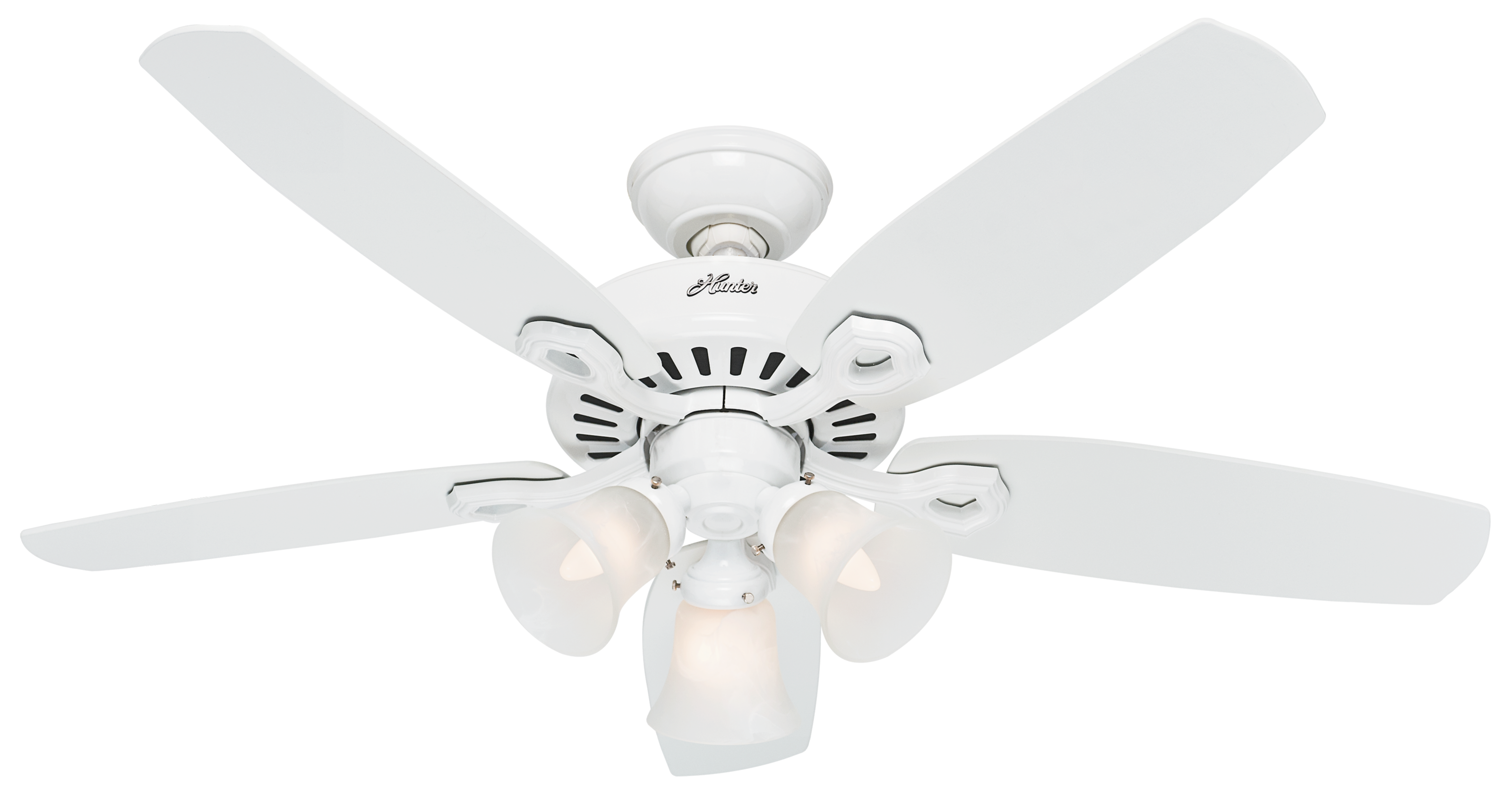 Hunter Builder 3-Light 42" Indoor Ceiling Fan in Snow White