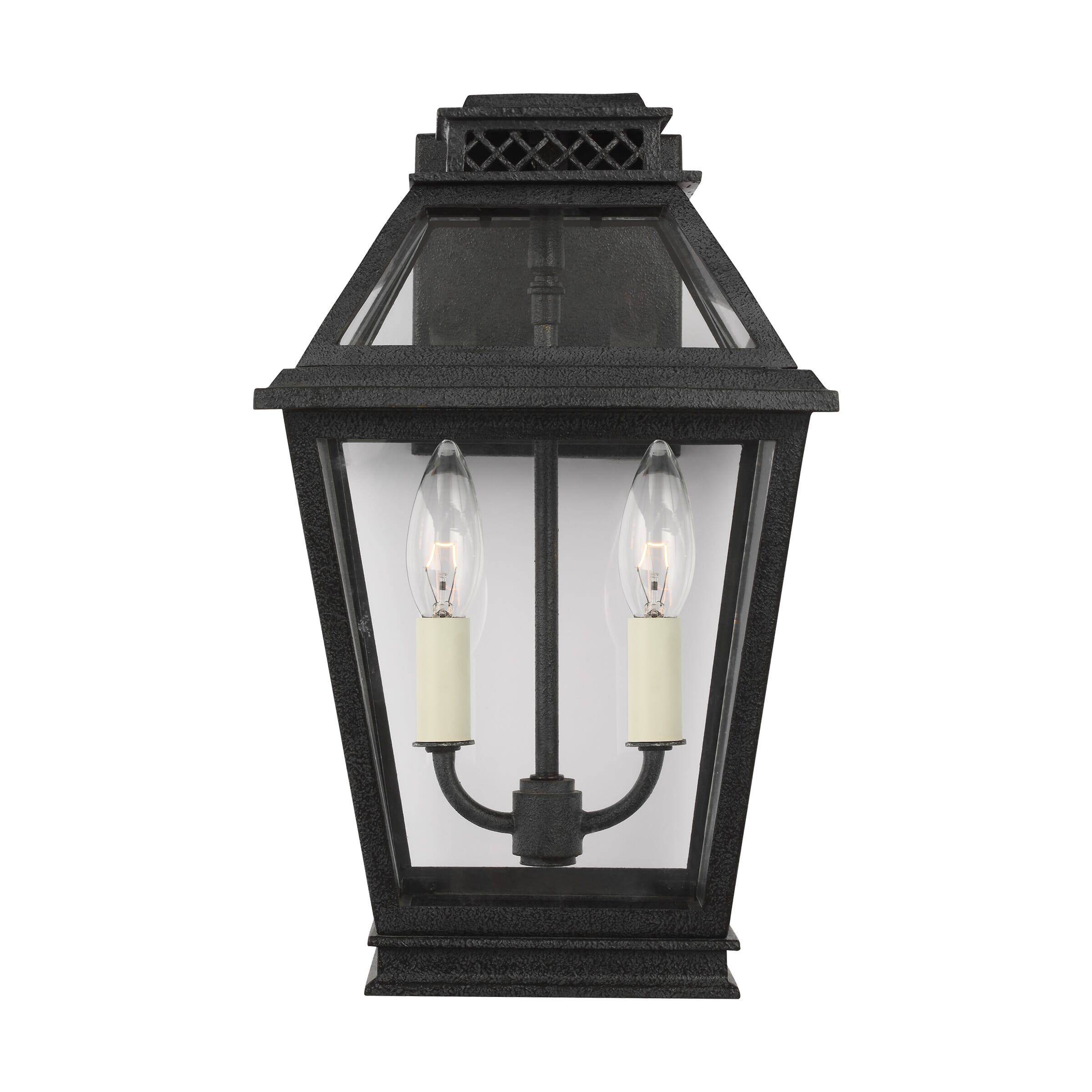 Generation Lighting Falmouth 2-Light Outdoor Wall Light in Dark Weathered Zinc by Chapman & Myers