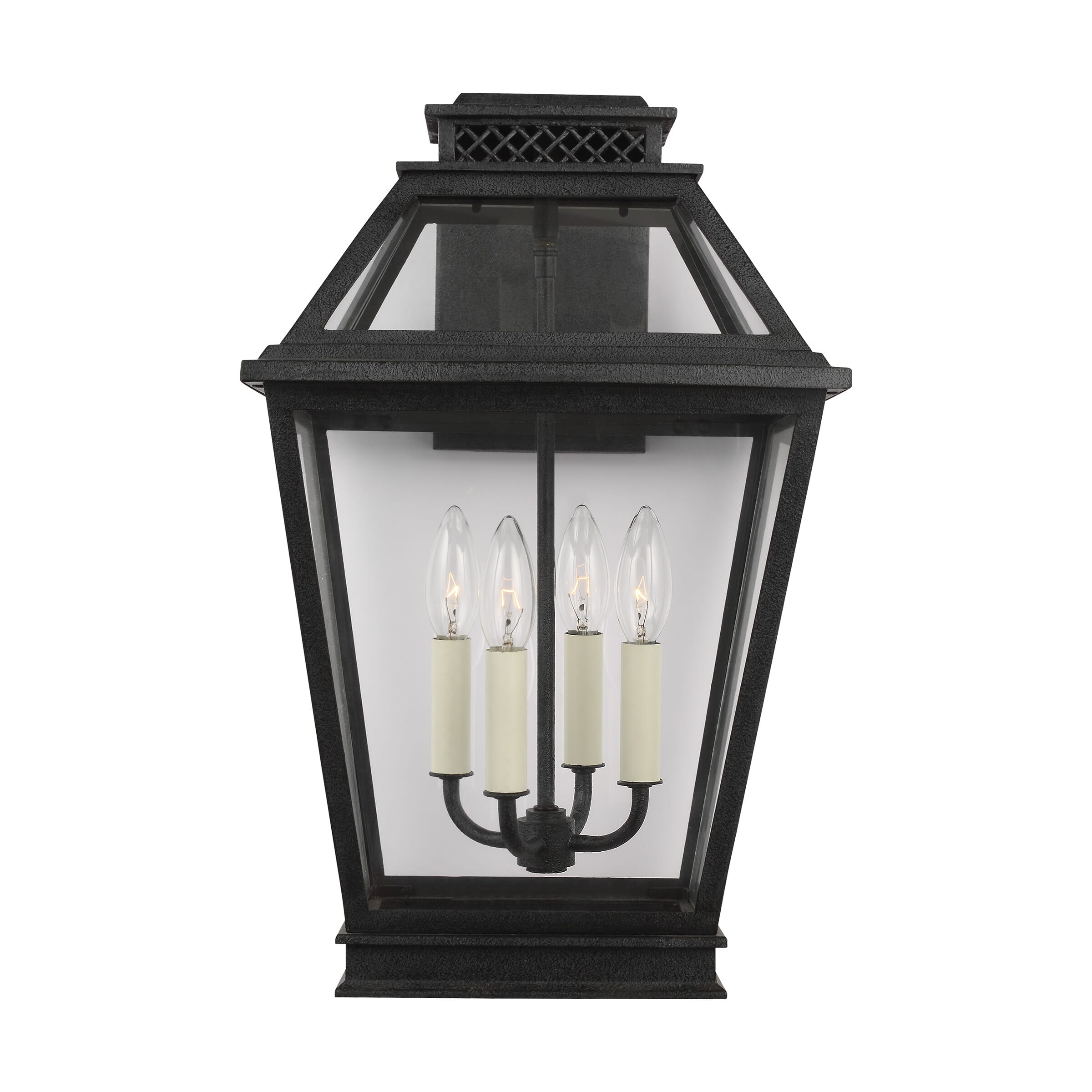 Generation Lighting Falmouth 4-Light Outdoor Wall Light in Dark Weathered Zinc by Chapman & Myers