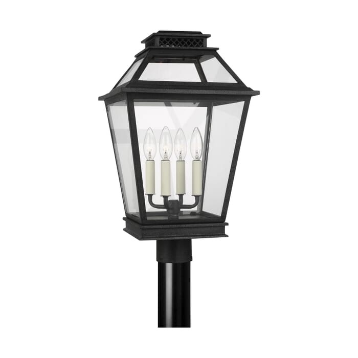 Falmouth 4-Light Post Lantern in Dark Weathered Zinc Falmouth 4-Light Post Lantern in Dark Weathered Zinc