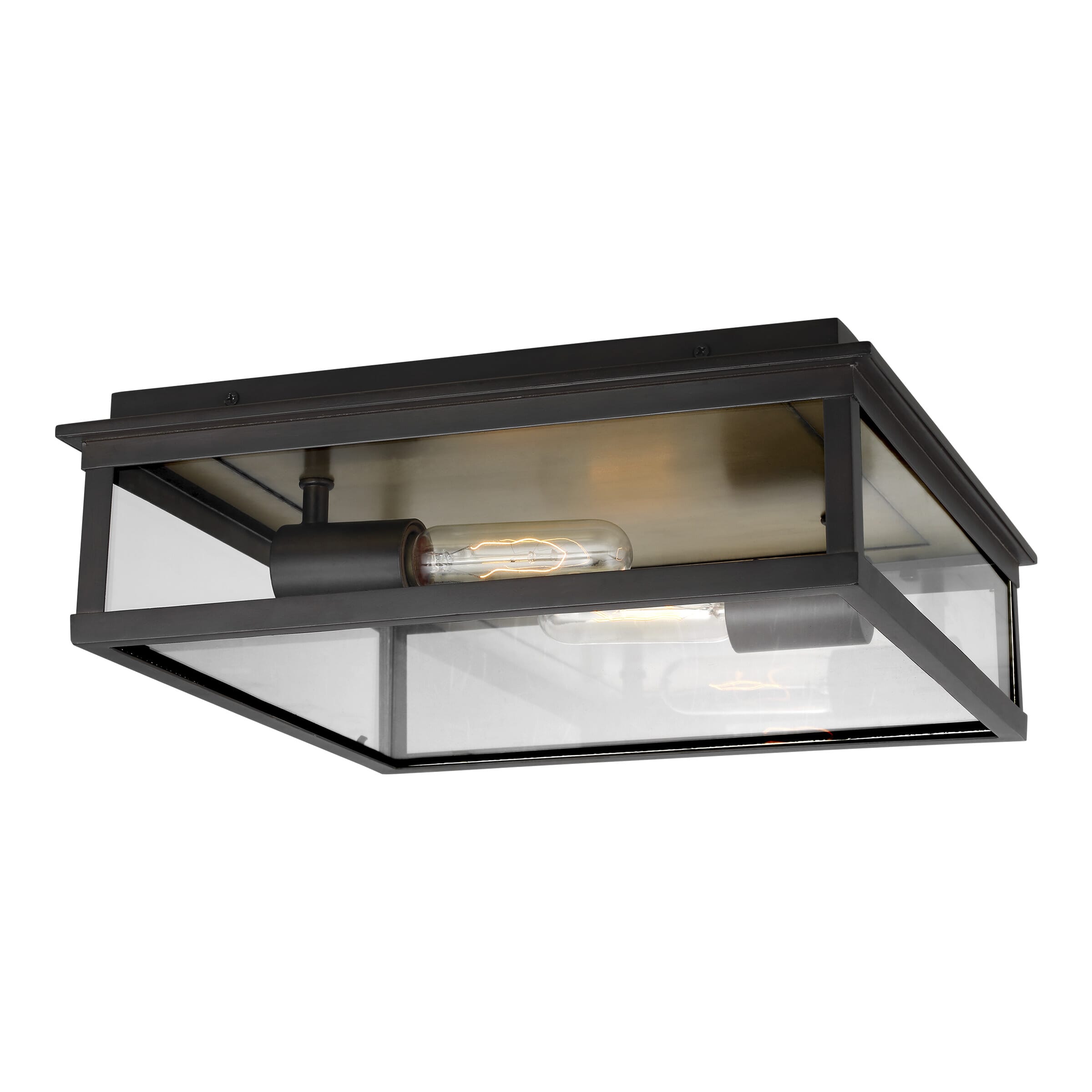Generation Lighting Freeport 2-Light Outdoor Ceiling Light in Heritage Copper by Chapman & Myers