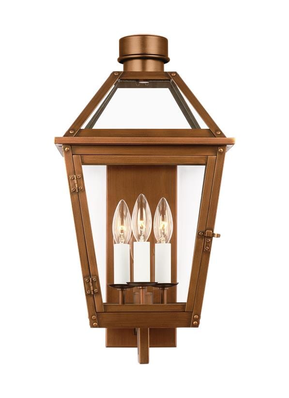 Generation Lighting Hyannis 3-Light Outdoor Wall Light in Natural Copper by Chapman & Myers
