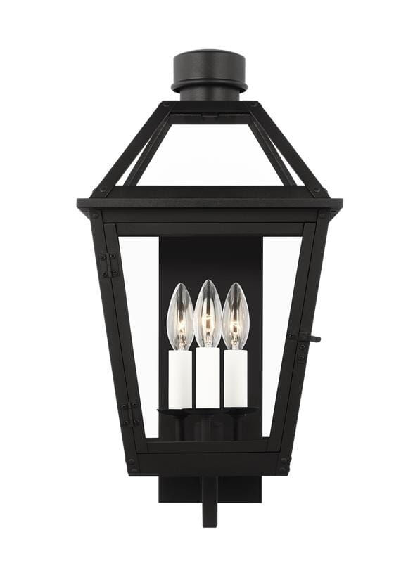 Generation Lighting Hyannis 3-Light Outdoor Wall Light in Textured Black by Chapman & Myers