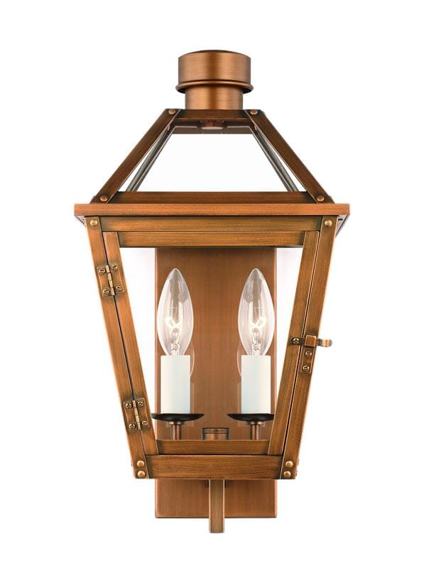 Generation Lighting Hyannis 2-Light Outdoor Wall Light in Natural Copper by Chapman & Myers