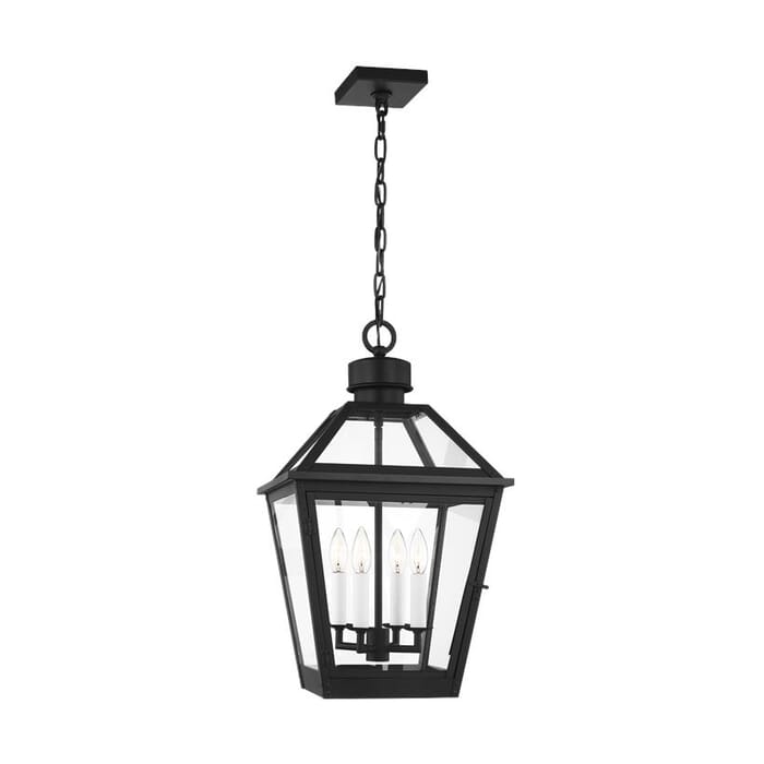 Generation Lighting Hyannis 4-Light Outdoor Hanging Light in Textured Black by Chapman & Myers Generation Lighting Hyannis 4-Light Outdoor Hanging Light in Textured Black by Chapman & Myers