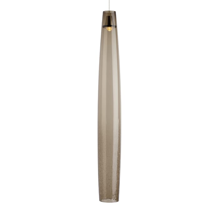 Tech Coda 3000K LED 40" Pendant Light in Satin Nickel and Smoke Crackle Tech Coda 3000K LED 40" Pendant Light in Satin Nickel and Smoke Crackle