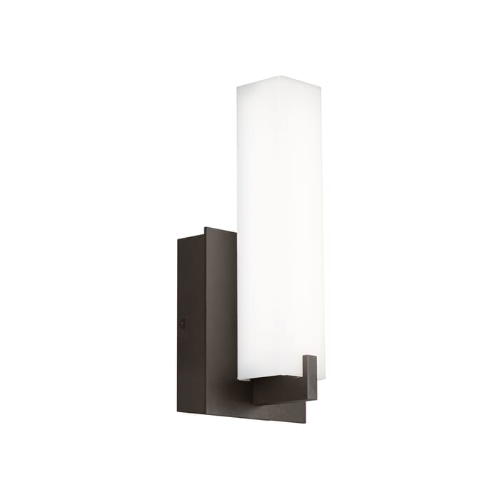 Tech Cosmo 12" Outdoor Wall Light in Bronze and White Acrylic Tech Cosmo 12" Outdoor Wall Light in Bronze and White Acrylic