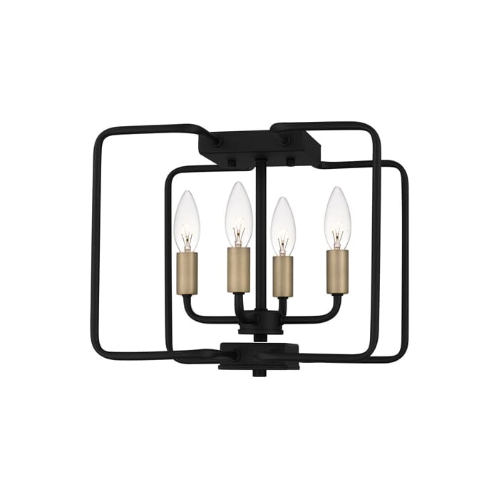 Quoizel Cox 4-Light Ceiling Light in Matte Black Quoizel Cox 4-Light Ceiling Light in Matte Black