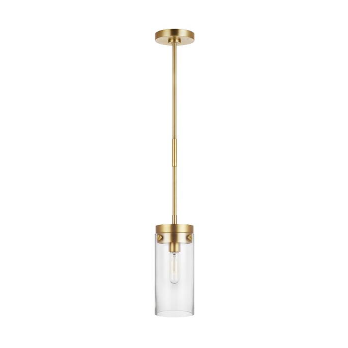 Generation Lighting Garrett Pendant Light in Burnished Brass by Chapman & Myers Generation Lighting Garrett Pendant Light in Burnished Brass by Chapman & Myers