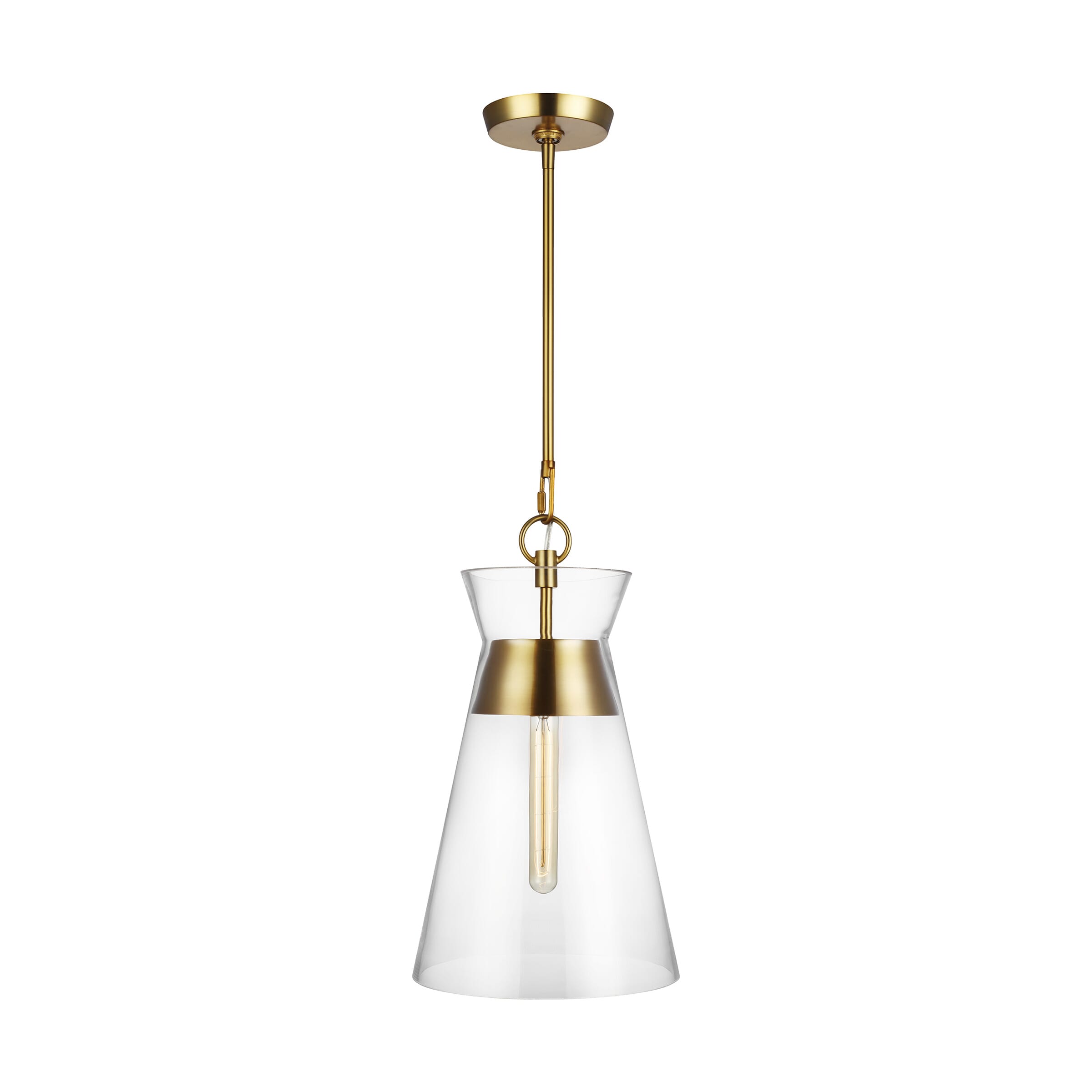 Generation Lighting Atlantic Pendant Light in Burnished Brass by Chapman & Myers