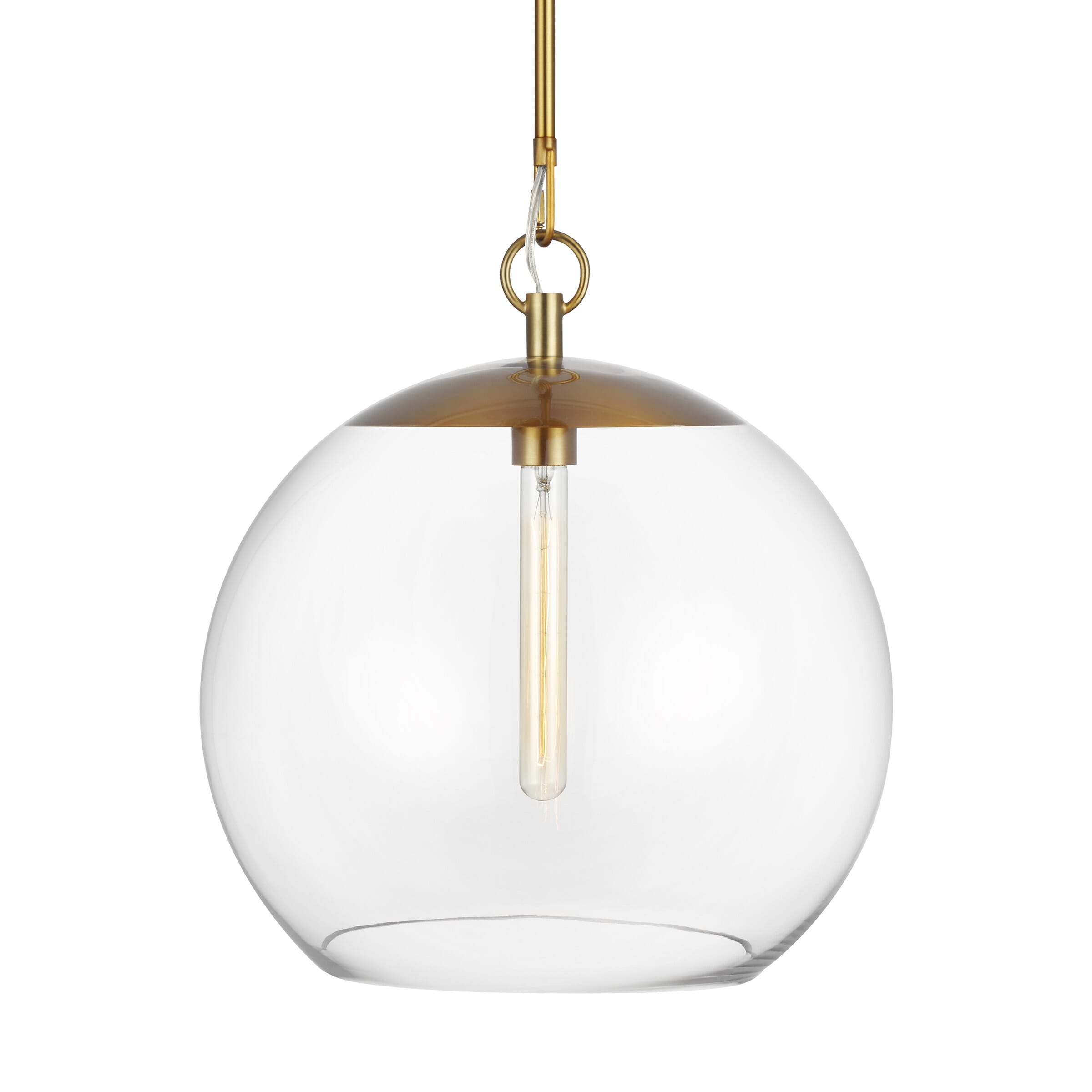 Generation Lighting Atlantic Pendant Light in Burnished Brass by Chapman & Myers