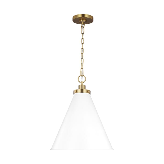 Generation Lighting Wellfleet Pendant Light in Matte White by Chapman & Myers Generation Lighting Wellfleet Pendant Light in Matte White by Chapman & Myers