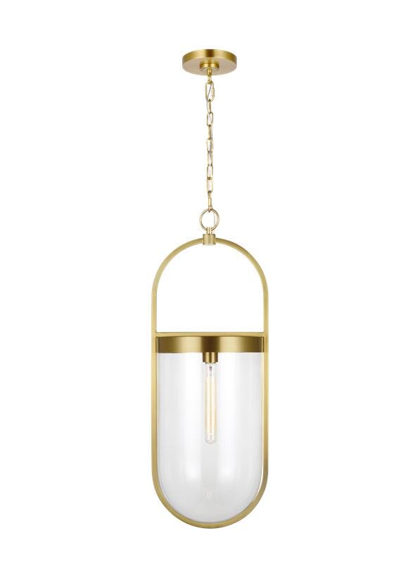 Generation Lighting Blaine Pendant Light in Burnished Brass by Chapman & Myers