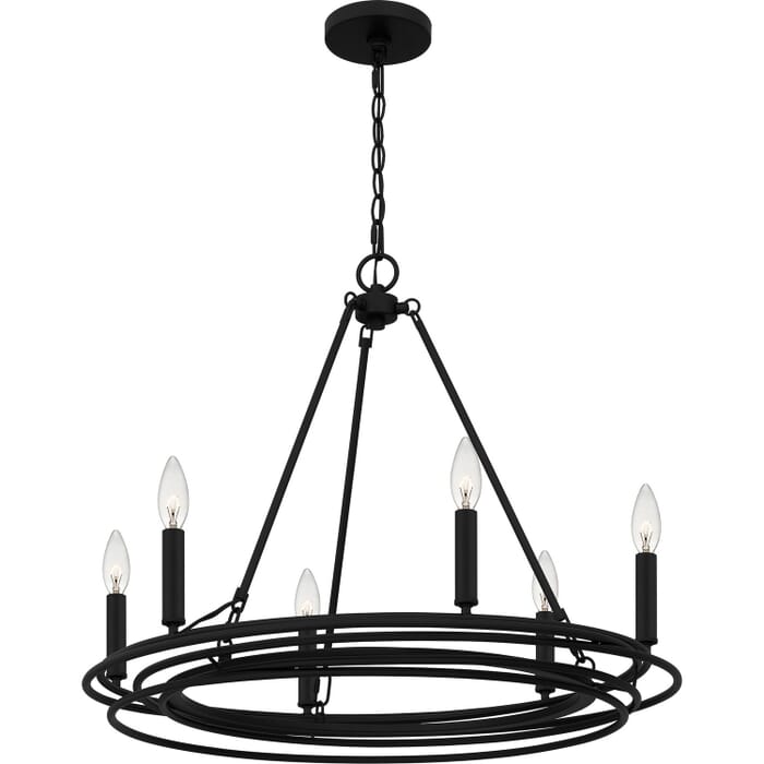 Calliope 6-Light Chandelier in Matte Black Calliope 6-Light Chandelier in Matte Black