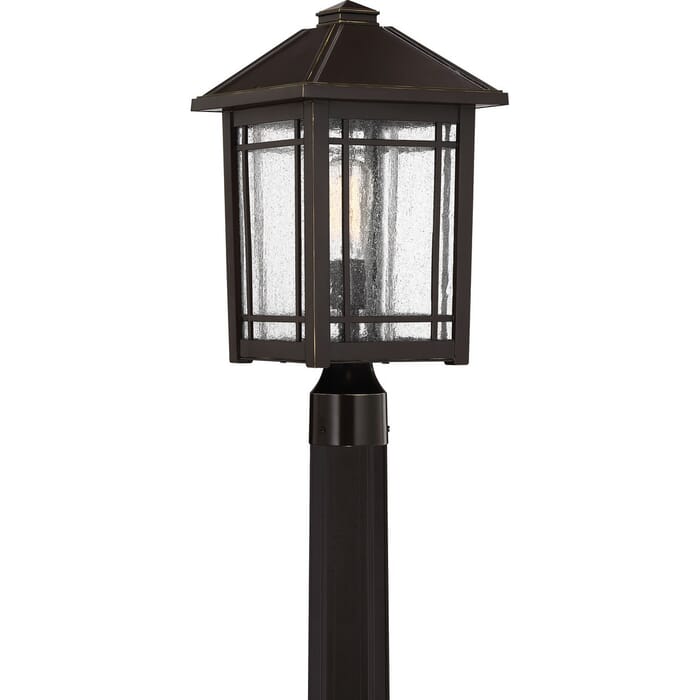 Quoizel Cedar Point 10" Outdoor Post Light in Palladian Bronze Quoizel Cedar Point 10" Outdoor Post Light in Palladian Bronze