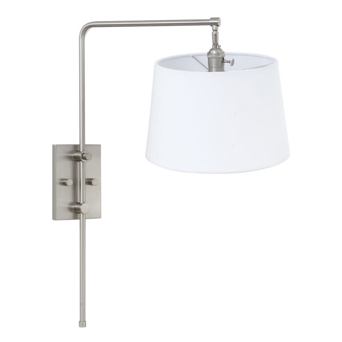 House of Troy Crown Point 18" Wall Swing Lamp in Satin Nickel House of Troy Crown Point 18" Wall Swing Lamp in Satin Nickel
