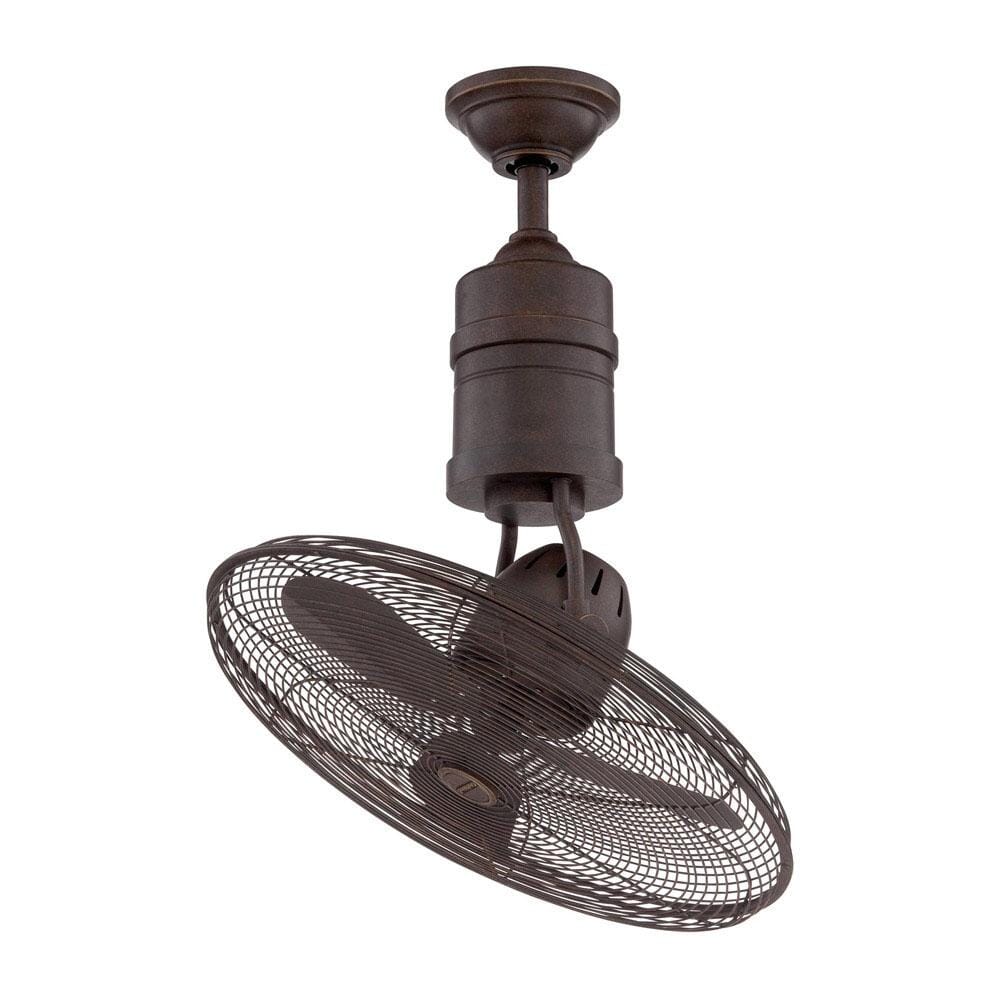 19" Bellows III Ceiling Fan in Aged Bronze Textured