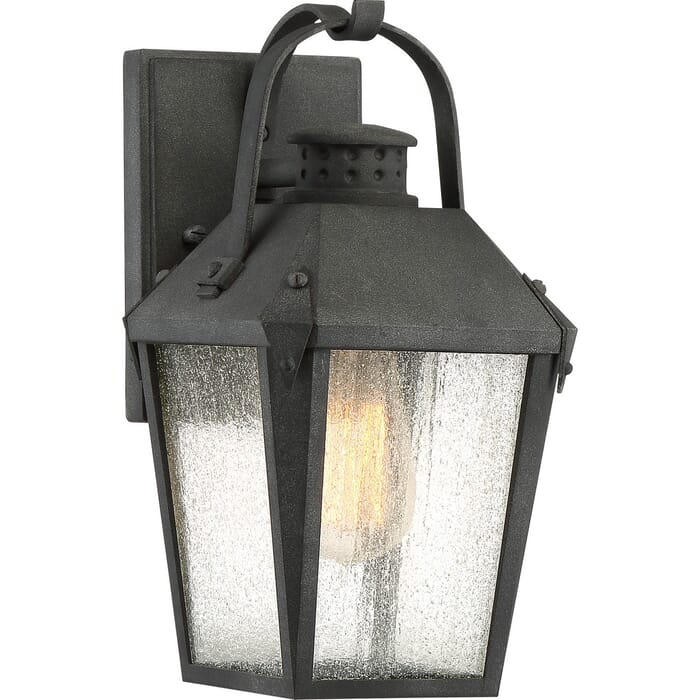 Quoizel Carriage 6" Outdoor Wall Light in Mottled Black Quoizel Carriage 6" Outdoor Wall Light in Mottled Black