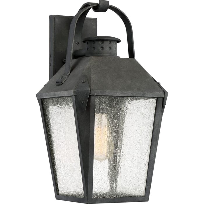 Quoizel Carriage 10" Outdoor Wall Light in Mottled Black Quoizel Carriage 10" Outdoor Wall Light in Mottled Black