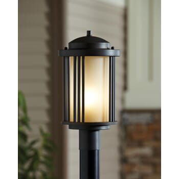 Sea Gull Crowell 17" Outdoor Post Light in Black