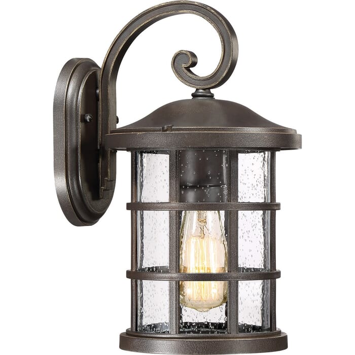 Quoizel Crusade 8" Outdoor Wall Light in Palladian Bronze Quoizel Crusade 8" Outdoor Wall Light in Palladian Bronze